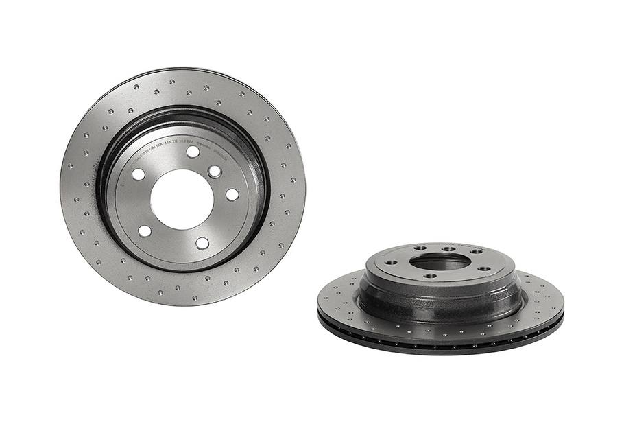 BMW Brembo Brake Kit - Pads and Rotors Rear (300mm) (Xtra) (Low-Met) 34356789445 - Brembo 3807651KIT